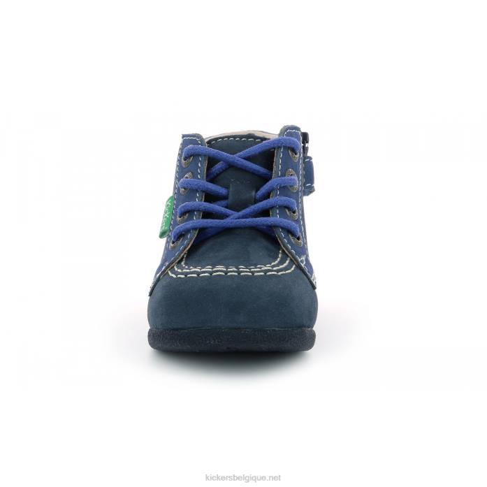 babystan zip bleu marine tricolore enfants KickersDT22924