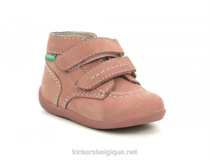 bonkro-2 rose clair enfants KickersDT22878