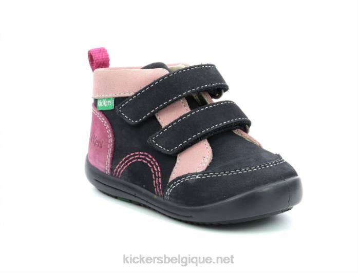 kinop marine rose tricolore enfants KickersDT22927