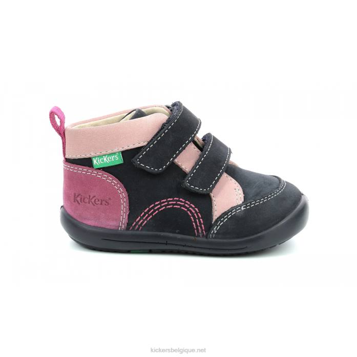 kinop marine rose tricolore enfants KickersDT22927