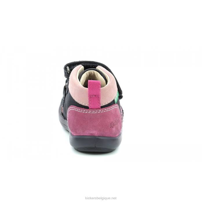 kinop marine rose tricolore enfants KickersDT22927
