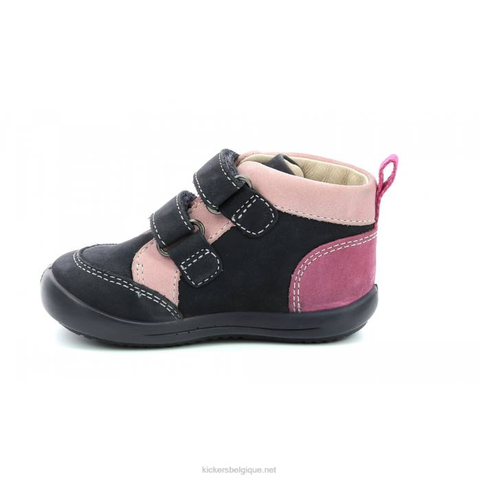 kinop marine rose tricolore enfants KickersDT22927