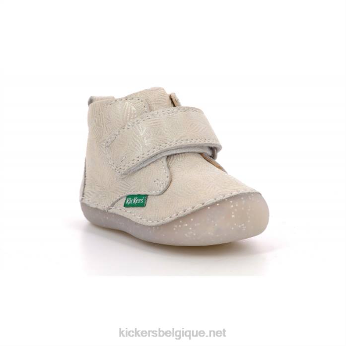 sabio beige clair irisé enfants KickersDT22873