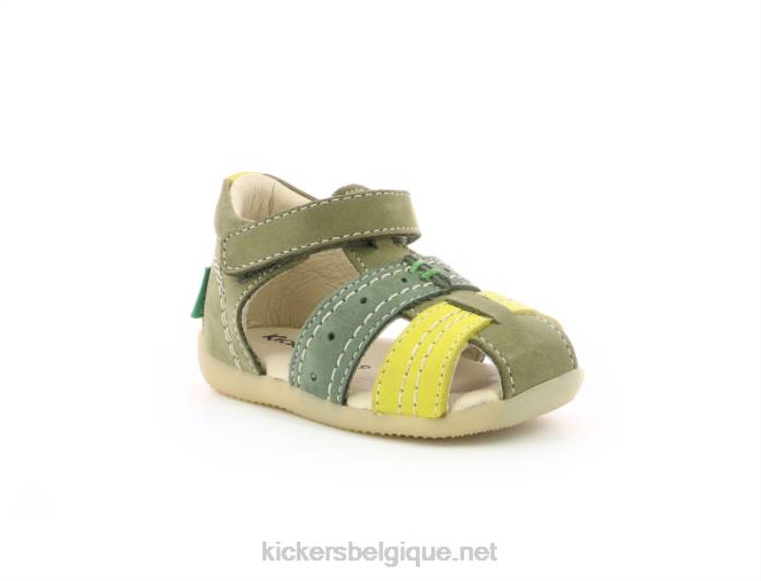 bigbazar-2 vert tricolore enfants KickersDT22441