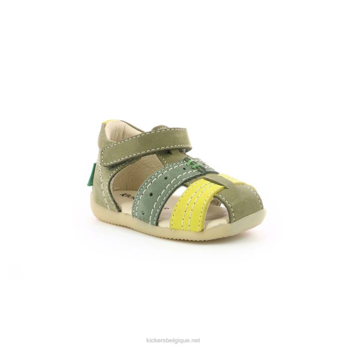 bigbazar-2 vert tricolore enfants KickersDT22441