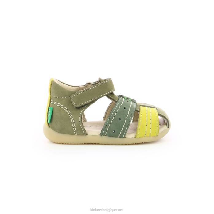 bigbazar-2 vert tricolore enfants KickersDT22441
