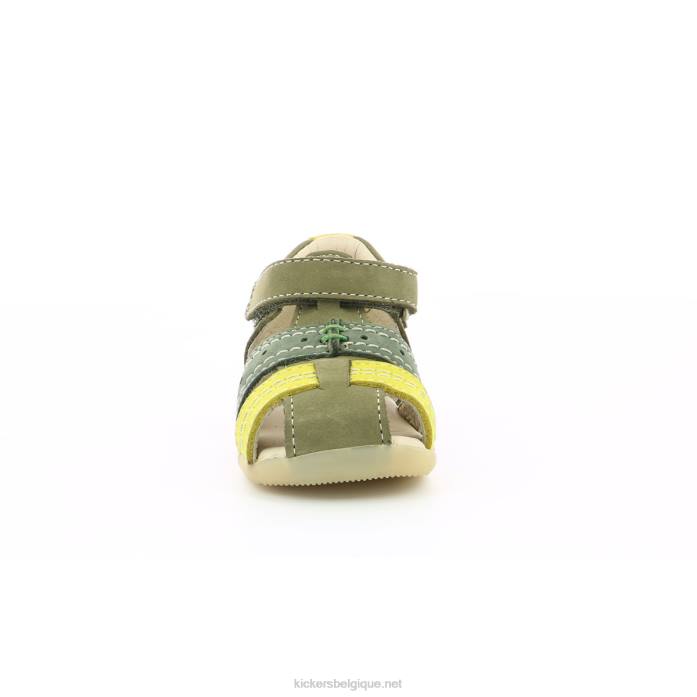 bigbazar-2 vert tricolore enfants KickersDT22441