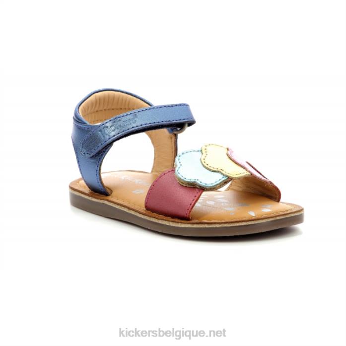 dyastar bleu marine métal multico enfants KickersDT22625