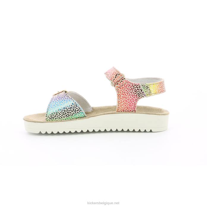 odyssa beige léopard multicolore enfants KickersDT22725