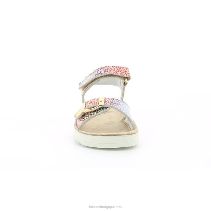 odyssa beige léopard multicolore enfants KickersDT22725