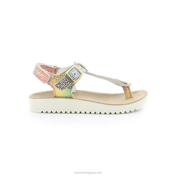odysse beige léopard multicolore enfants KickersDT22747
