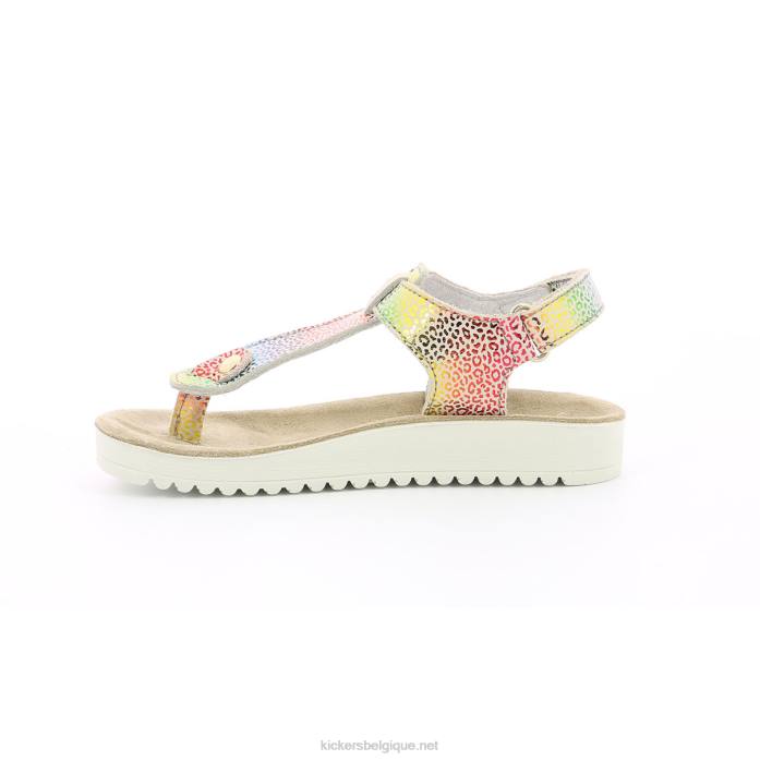 odysse beige léopard multicolore enfants KickersDT22747