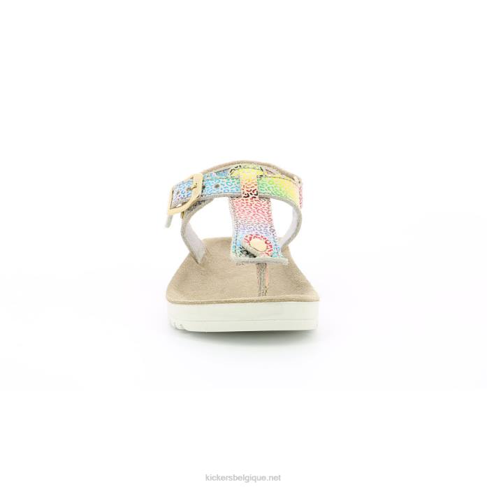 odysse beige léopard multicolore enfants KickersDT22747