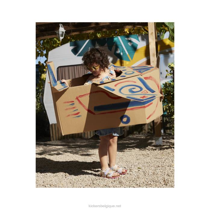 plage multicolore summerkro enfants KickersDT22591