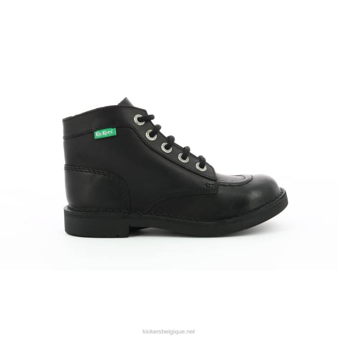 coup de pied col coutures noires perm noir femmes KickersDT22243
