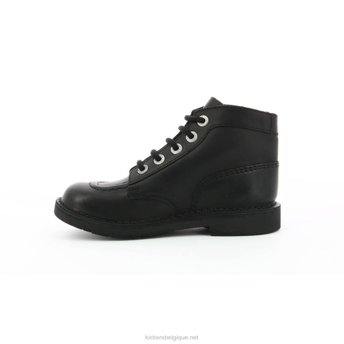 coup de pied col coutures noires perm noir femmes KickersDT22243