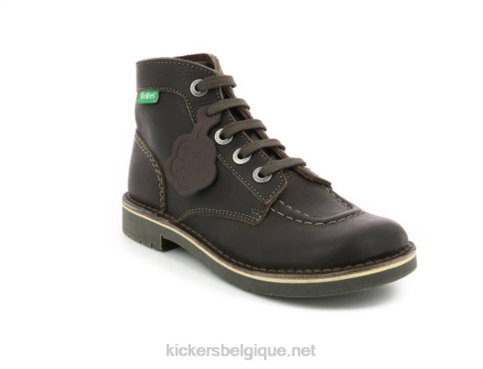 coup de pied col dk marron wh couture perm femmes KickersDT22222