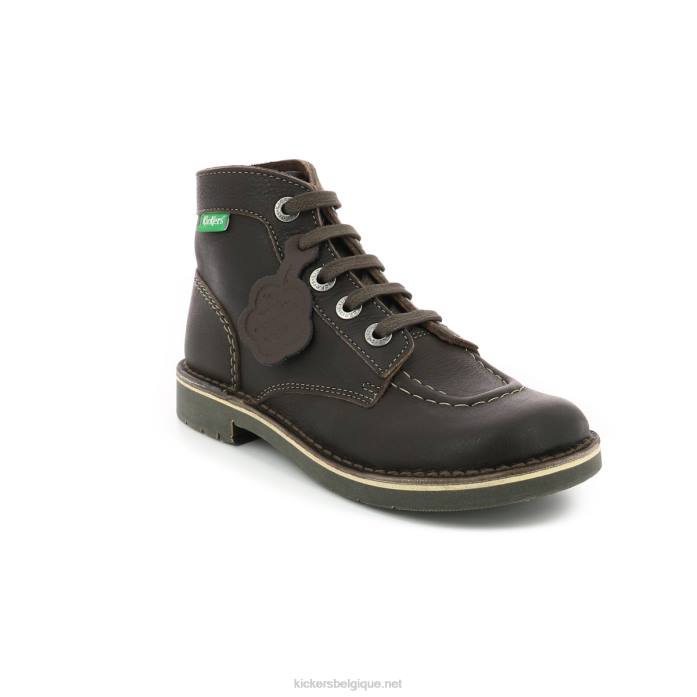 coup de pied col dk marron wh couture perm femmes KickersDT22222