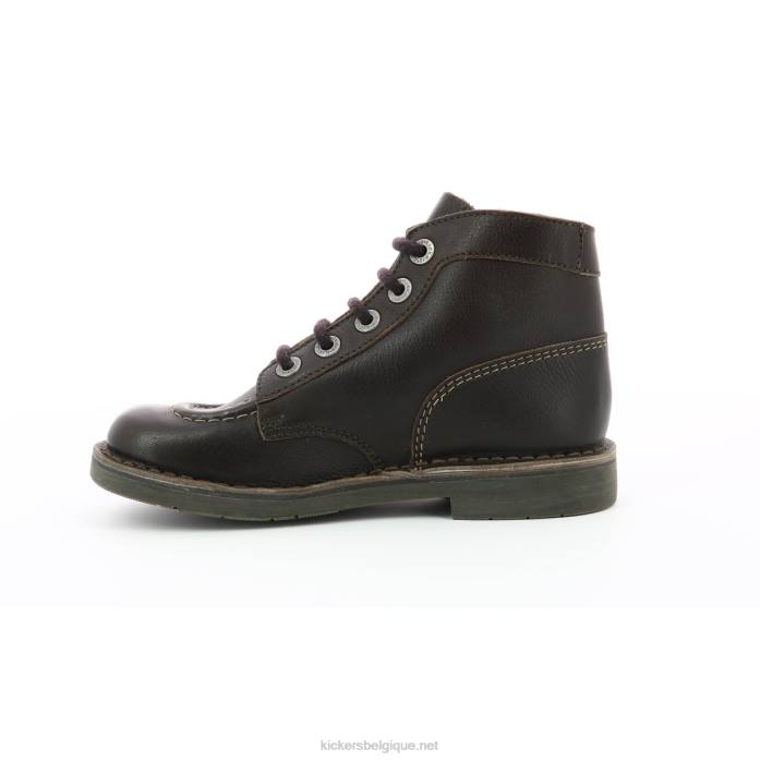 coup de pied col dk marron wh couture perm femmes KickersDT22222