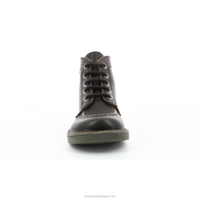 coup de pied col dk marron wh couture perm femmes KickersDT22222