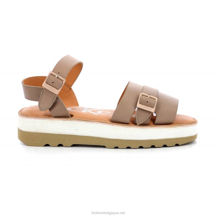 coup de pied salut coucher de soleil beige clair femmes KickersDT22119