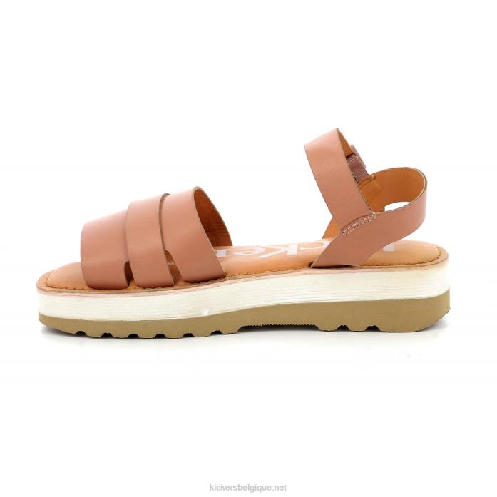 coup de pied salut coucher de soleil beige clair femmes KickersDT22120