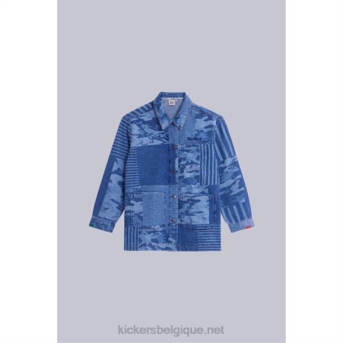 veste de travail bleue unisexe KickersDT221021